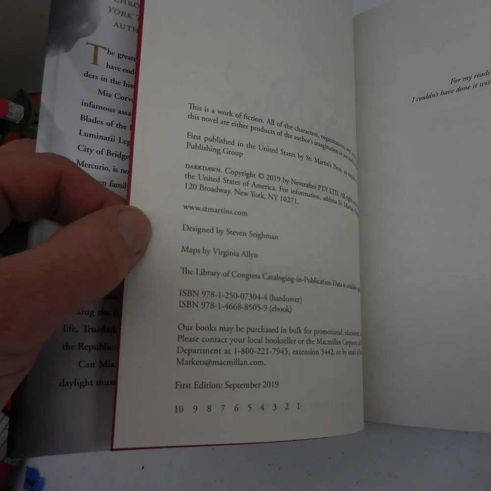 Darkdawn Jay Kristoff Signed First Edition Hardcover Nevernight Chronicle Book 3